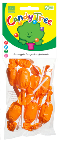 Orange lollipops