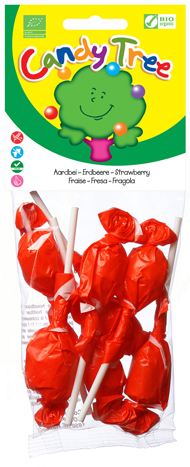 Strawberry lollipops